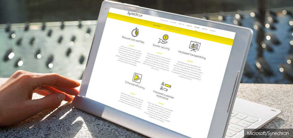 Synechron launches blockchain apps on the Microsoft Azure Marketplace