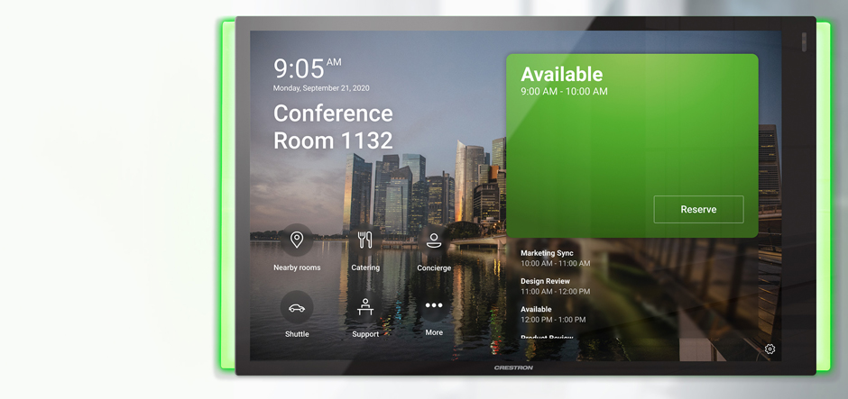 Crestron launches new Scheduling Panels for Microsoft Teams