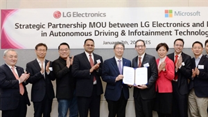 LG and Microsoft partner to accelerate self-driving revolution