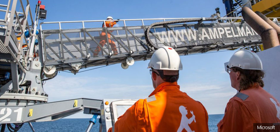 OrangeNXT and Ampelmann help offshore workers walk across the sea