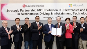 LG partners with Microsoft to help it advance autonomous vehicles