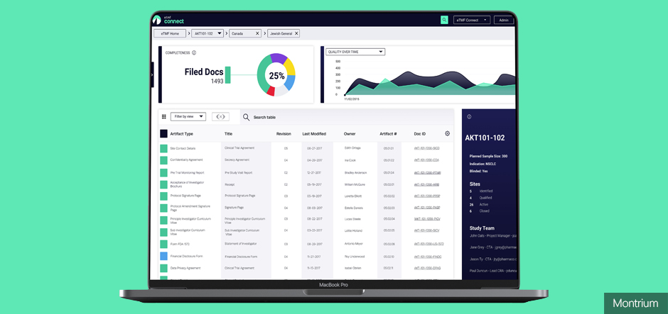 Montrium unveils re-engineered eTMF Connect solution