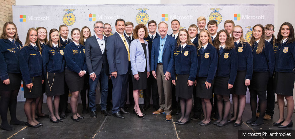 Microsoft and National FFA to help drive innovation in agriculture