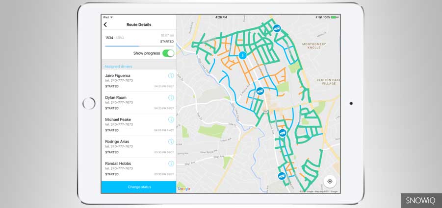 Montgomery County Department of Transportation deploys SNOWiQ app