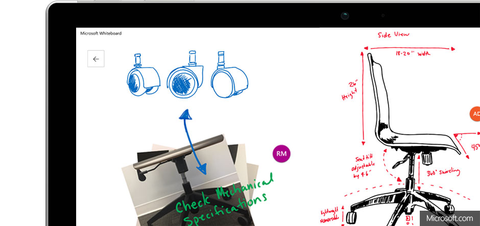 Microsoft previews new collaborative whiteboard app