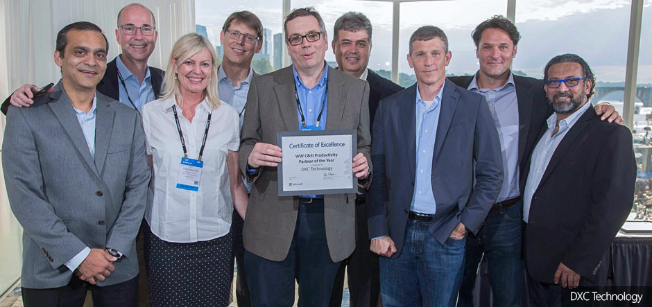 DXC Technology celebrates Microsoft Partner of the Year awards 
