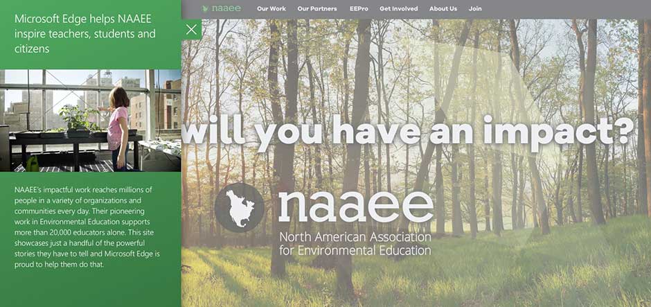Microsoft Edge works with NAAEE to develop digital storytelling platform