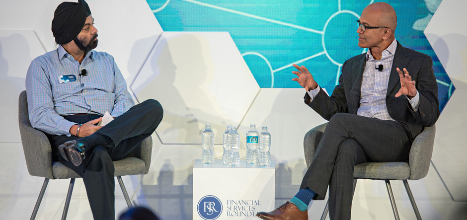 Satya Nadella outlines his financial services digital transformation vision