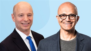 How to overcome industry challenges with AI, according to LSEG’s David Schwimmer and Microsoft’s Satya Nadella