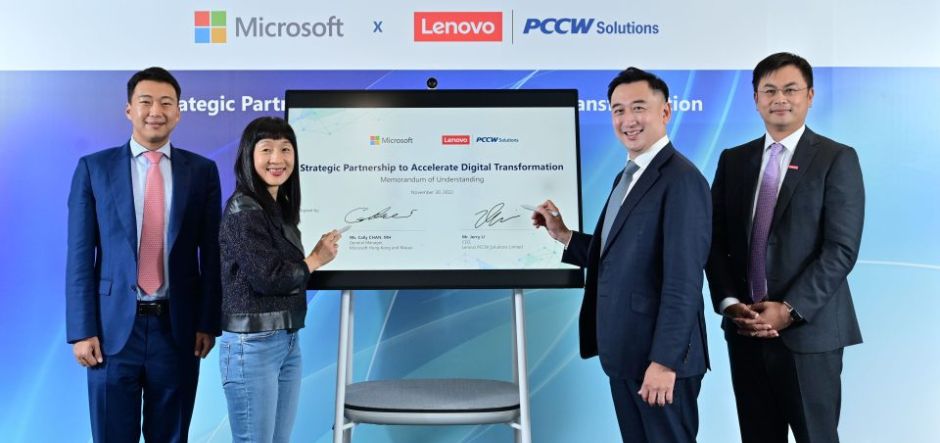 Microsoft Hong Kong and Lenovo PCCW Solutions partner for cloud