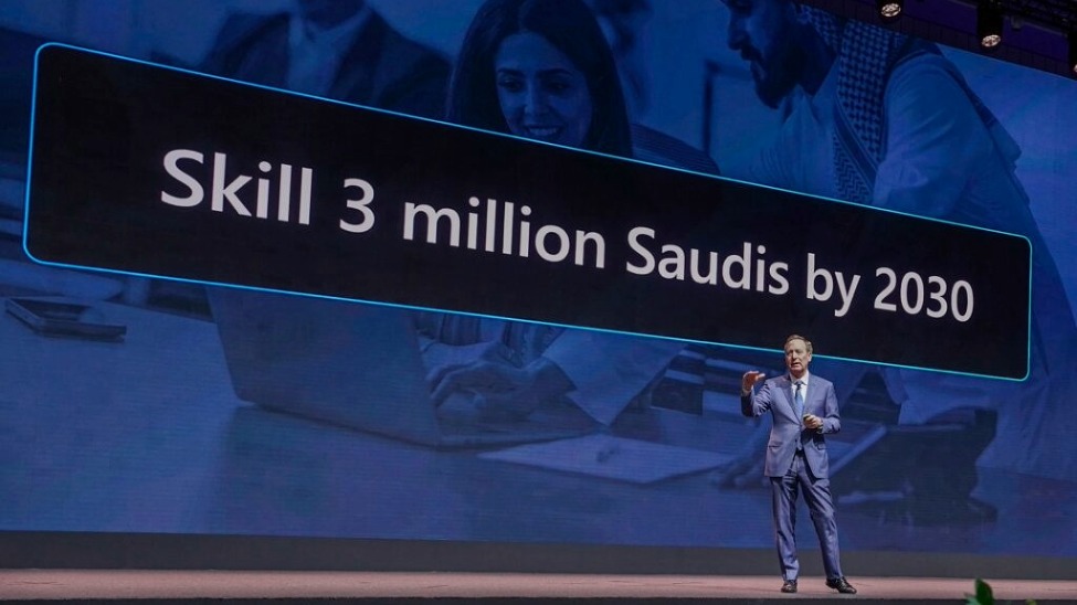 Microsoft to equip three million people in Saudi Arabia with AI skills by 2030