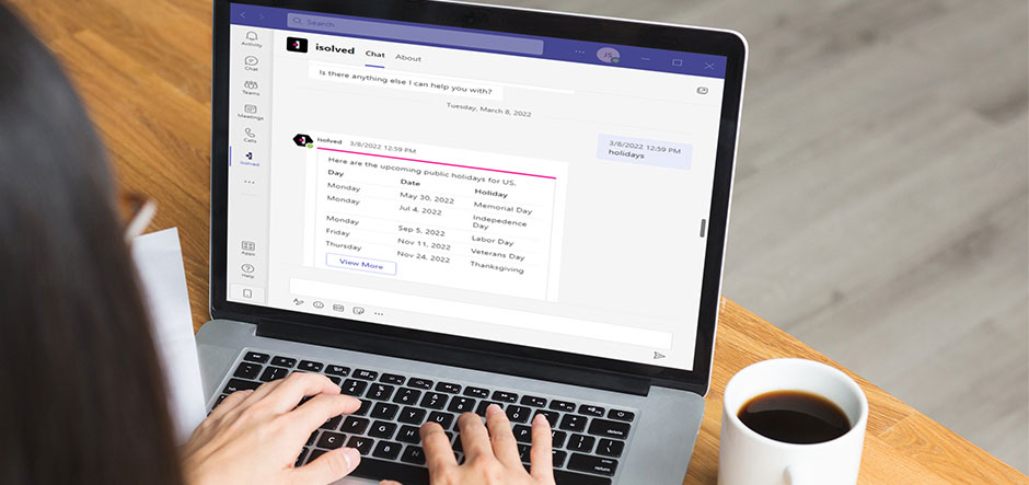 Isolved launches conversational AI chatbot for Microsoft Teams