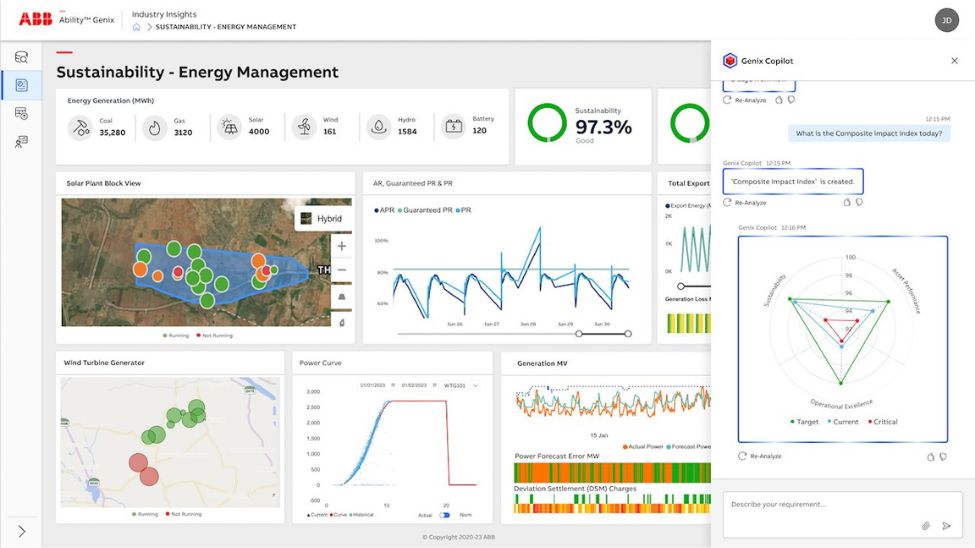 The Genix Copilot User Interface