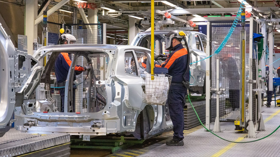 Volvo Cars production line factory