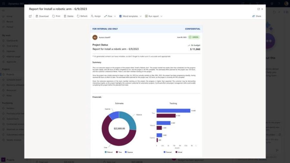 Dynamics 365 Project Operations