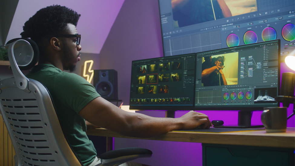Man at computer